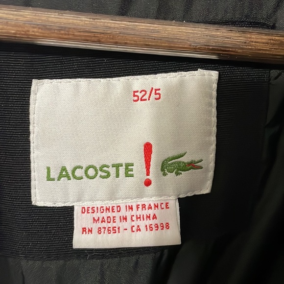 Lacoste coat removable hood - Picture 4 of 8